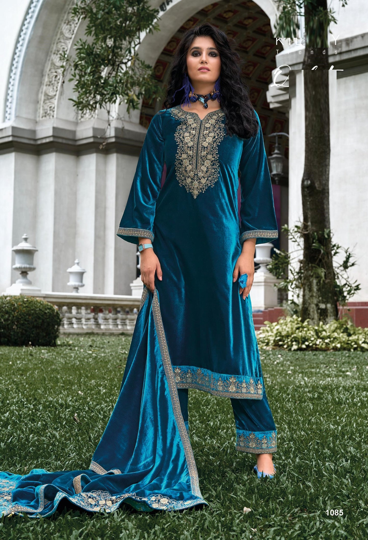 Velvet Designer Salwar Kameez