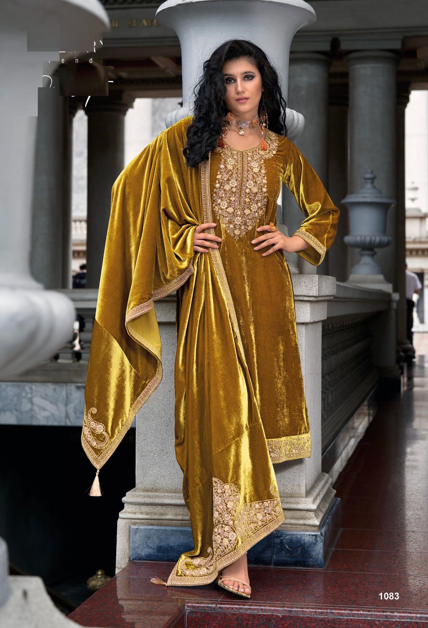 Velvet Designer Salwar Kameez