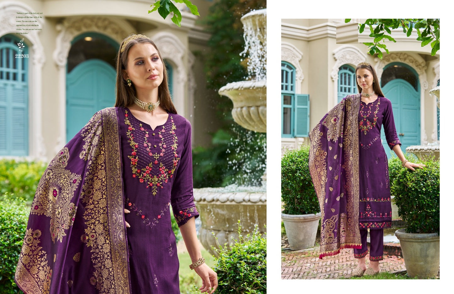 Kurti Set with Bottom and Dupatta - D09