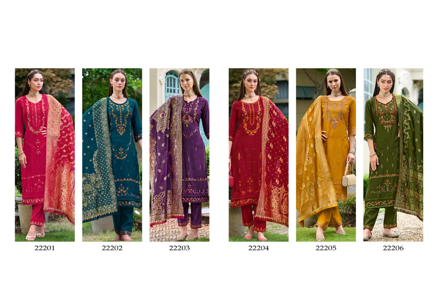 Kurti Set with Bottom and Dupatta - D09