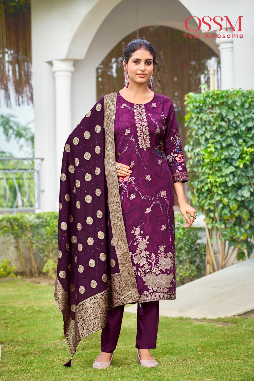 Kurti Set with Pant and Dupatta - D08
