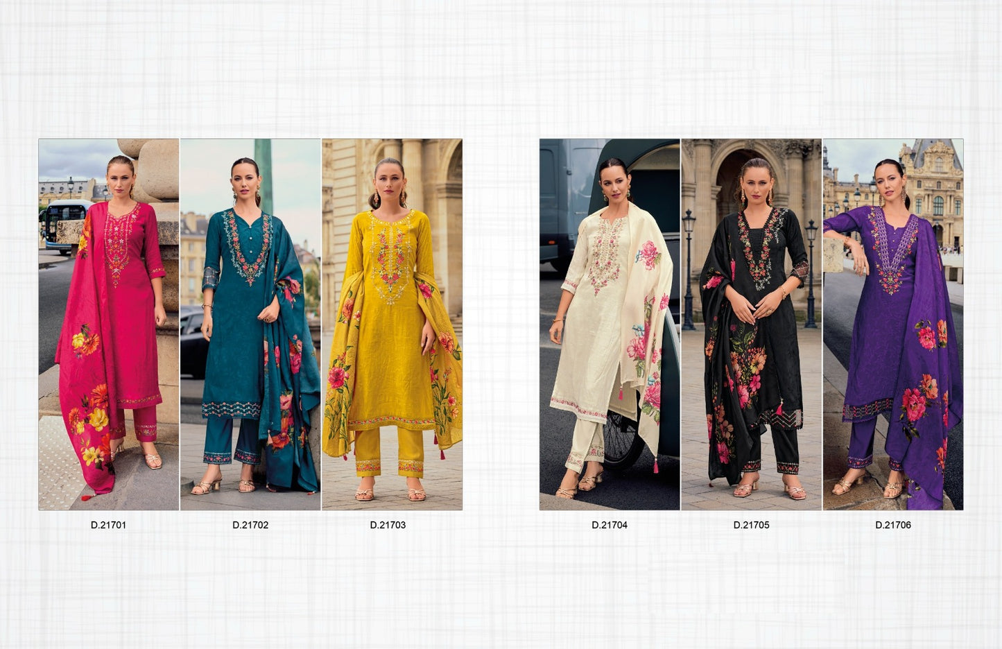 Designer Kurti Bottom with Dupatta Collection