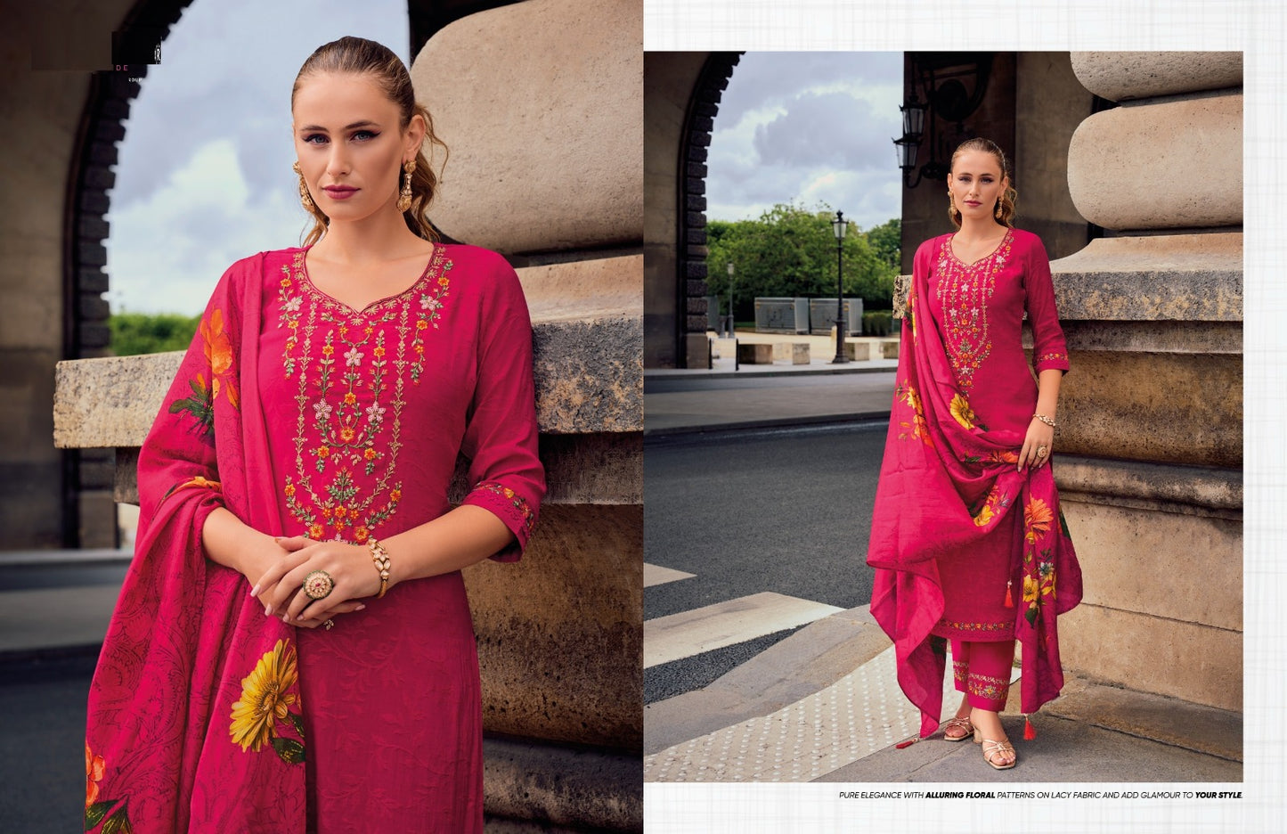 Designer Kurti Bottom with Dupatta Collection