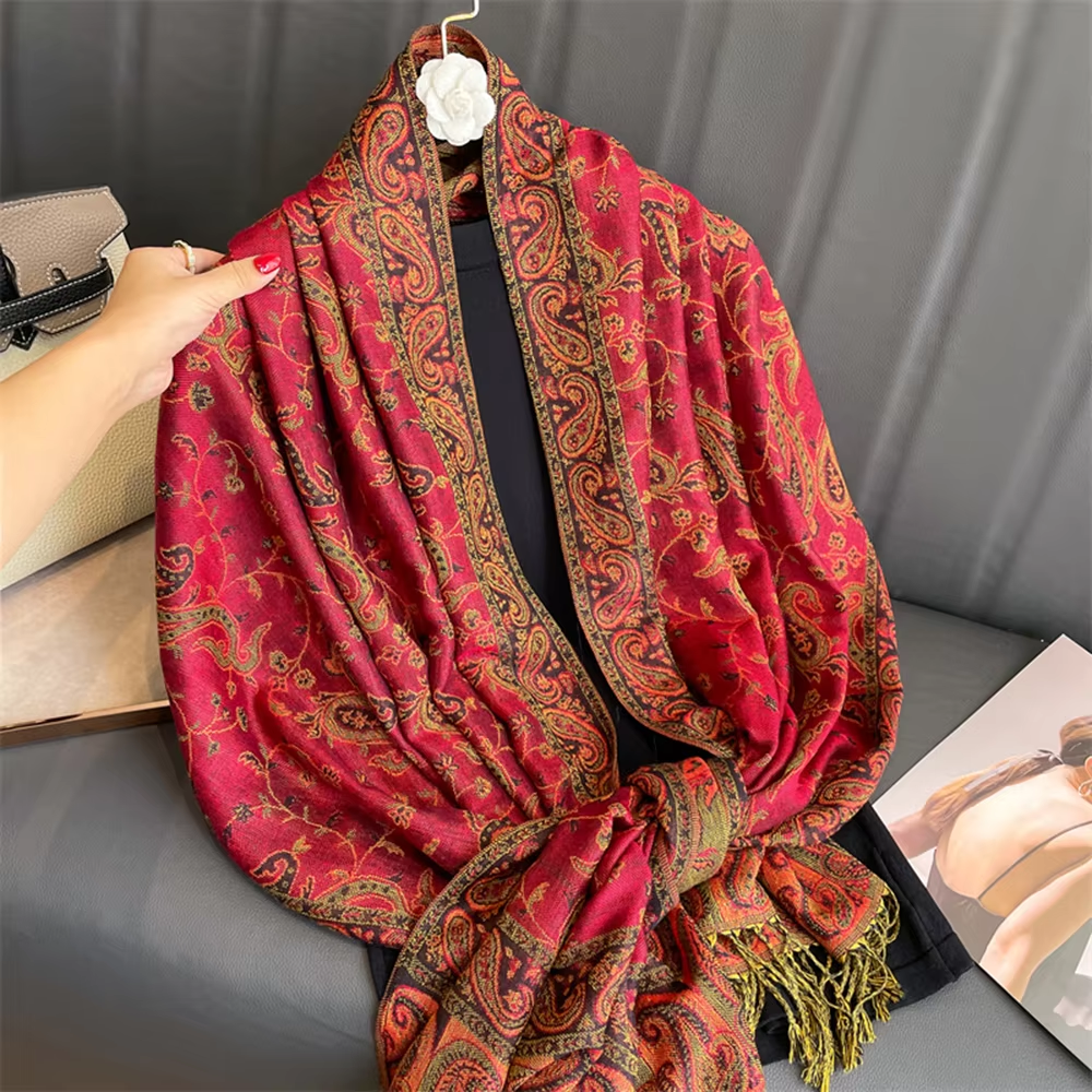 Reversible Paisley Pashmina Shawl
