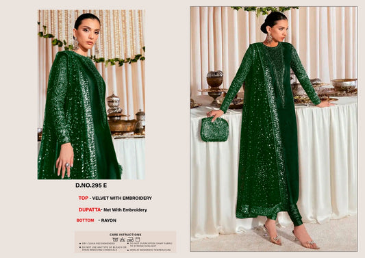 Embroidered Velvet Salwar Kameez set