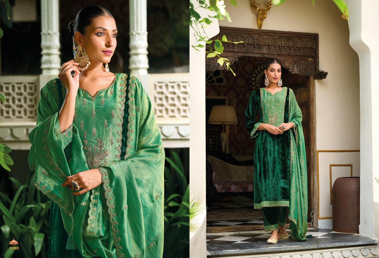 Velvet Embroidered Salwar Kameez - D10