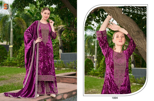 Elegant Velvet Salwar Kameez Set - D11