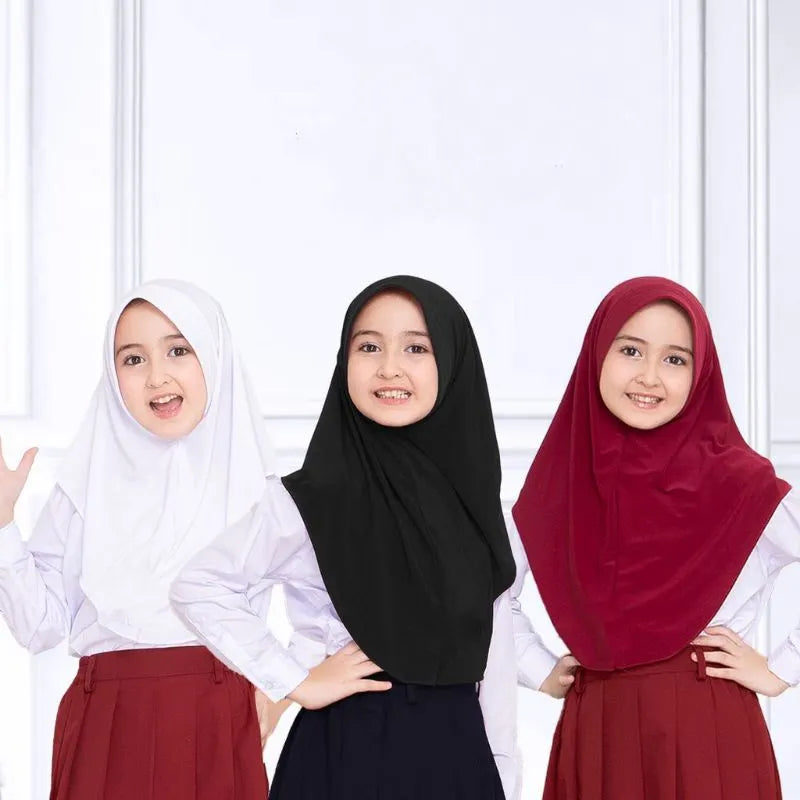 Stretchy Hijab ready to wear 7 to 14 years old