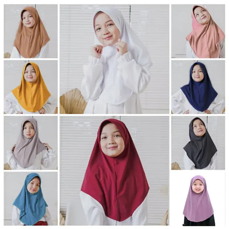 Stretchy Hijab ready to wear 7 to 14 years old