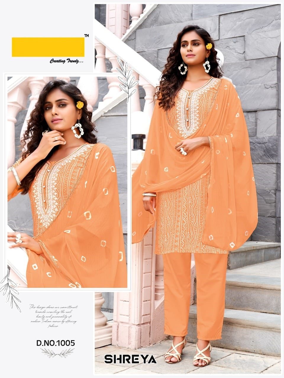 Kurti Set with Bottom & Dupatta "D-06"