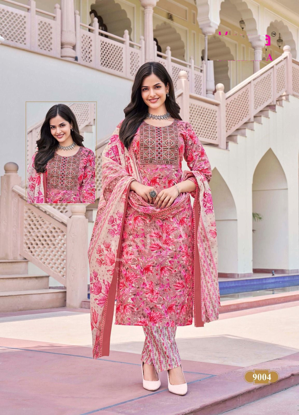 Elegant Kurti Set with Bottom and Dupatta D-05