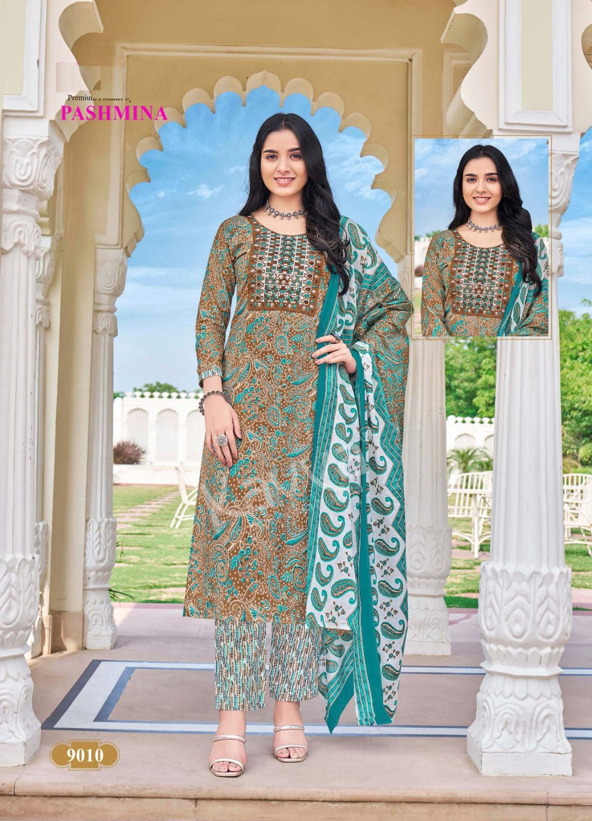 Elegant Kurti Set with Bottom and Dupatta D-05