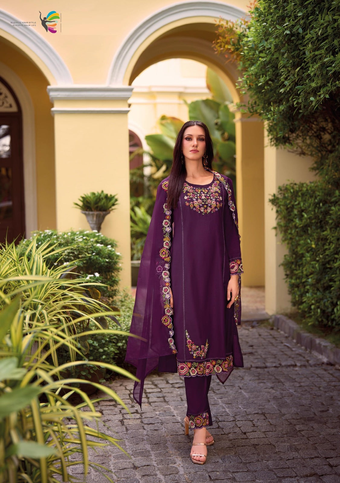 Premium Kurti Set with Pant and Dupatta - D07