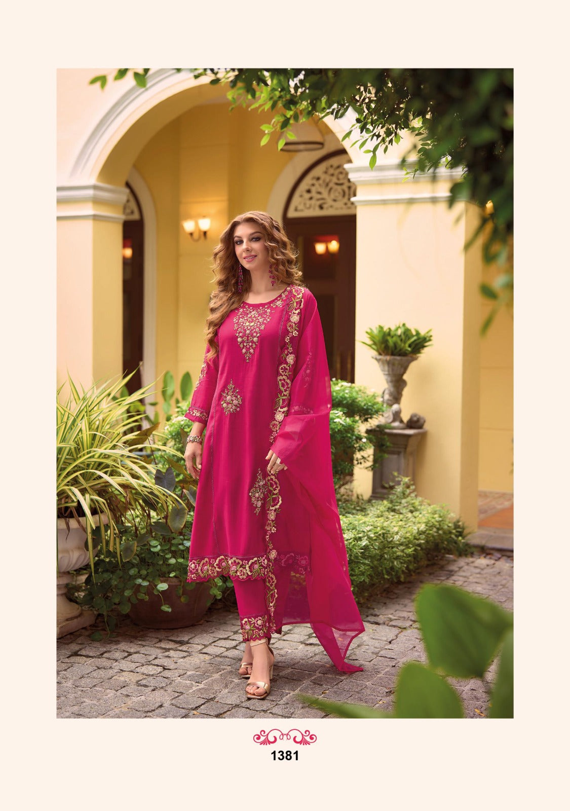Premium Kurti Set with Pant and Dupatta - D07