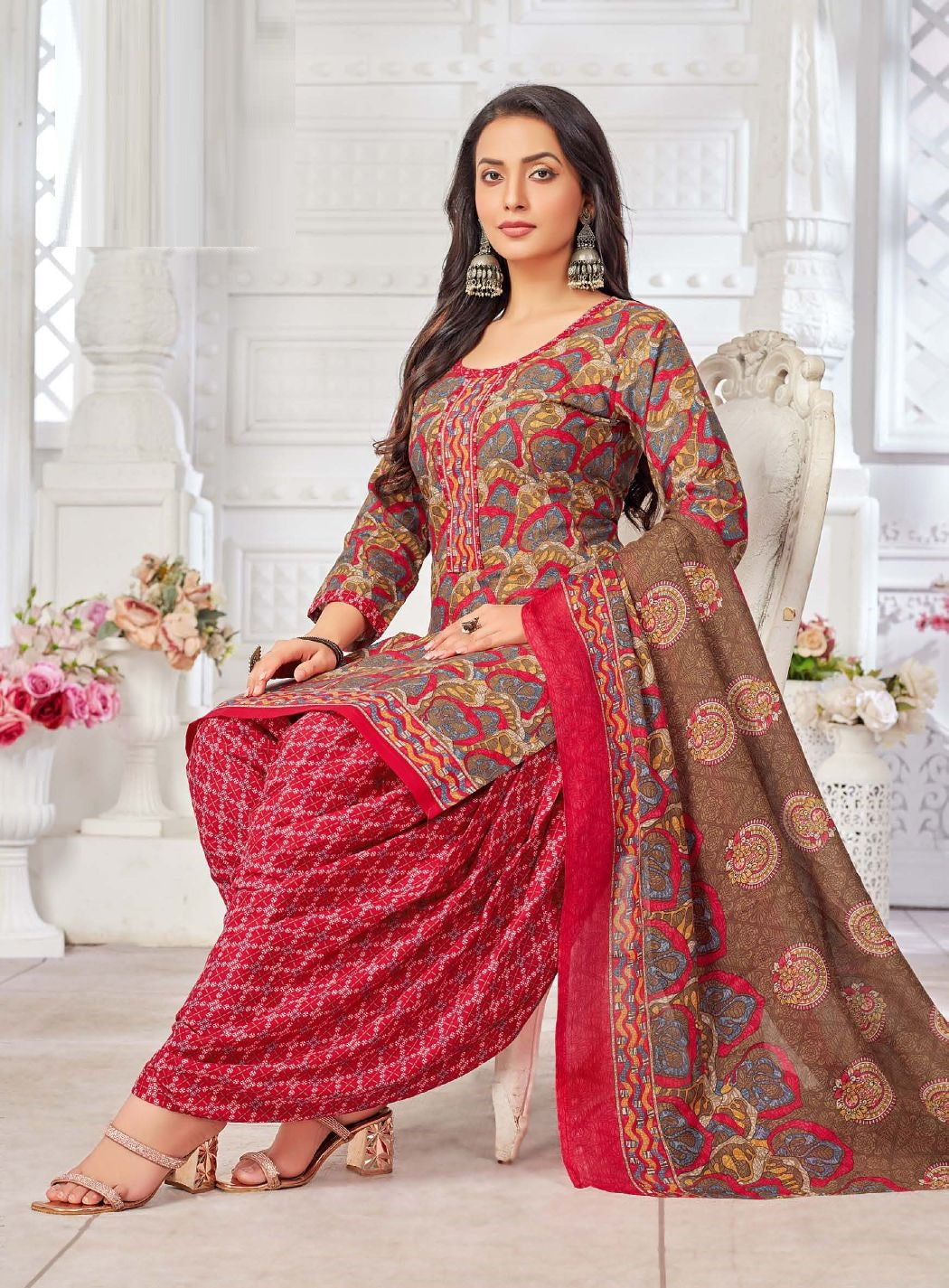 Kurti Set with Bottom and Dupatta "D-04"