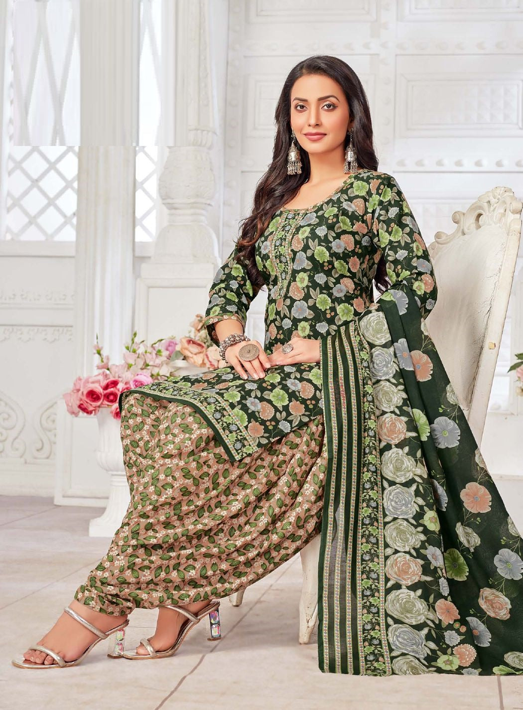 Kurti Set with Bottom and Dupatta "D-04"