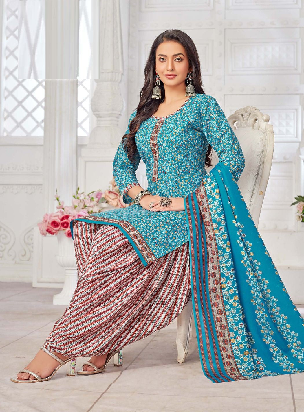Kurti Set with Bottom and Dupatta "D-04"